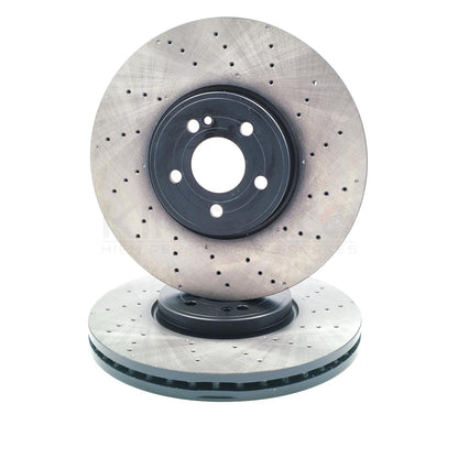 FOR MERCEDES CLA35 GLA35 GLB35 AMG FRONT BRAKE DISCS PADS SENSORS 350mm