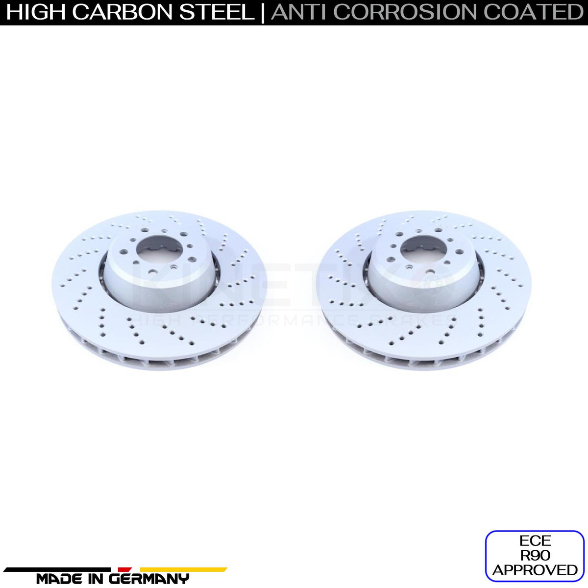 FOR BMW M5 E60 E61 M6 E63 E64 REAR LEFT RIGHT BRAKE DISCS BREMBO PADS 370mm