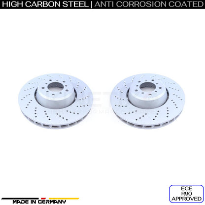 FOR BMW M5 E60 E61 M6 E63 E64 REAR LEFT RIGHT BRAKE DISCS TEXTAR OEM PADS 370mm