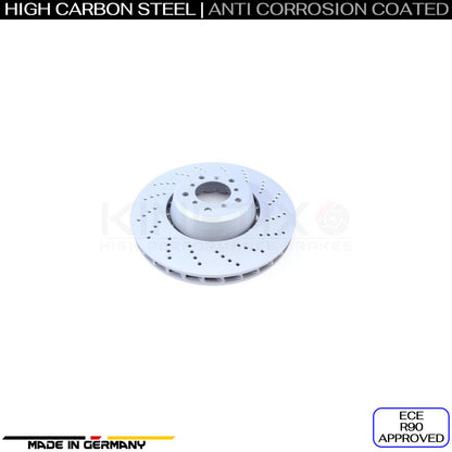 FOR BMW M5 E60 E61 M6 E63 E64 REAR LEFT RIGHT BRAKE DISCS TEXTAR OEM PADS 370mm