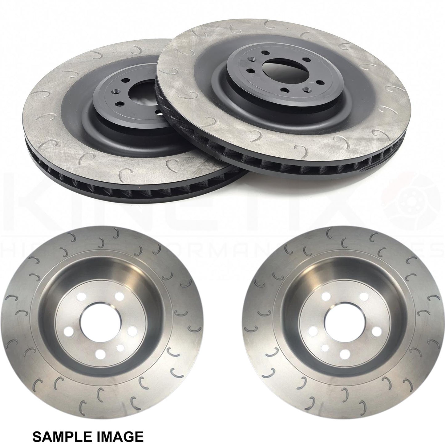 FITS PEUGEOT 308 GTI 1.6 GTi 250/270 J GROOVED FRONT REAR BRAKE DISCS PADS