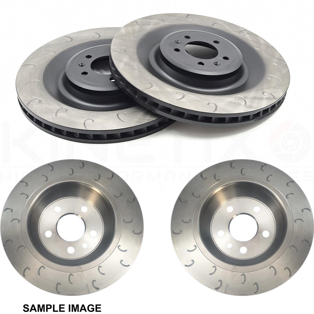 FOR PEUGEOT 308 GTI 1.6 GTi 250/270 J GROOVED FRONT REAR BRAKE DISCS 380mm 268mm