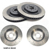 FOR PEUGEOT 308 GTI 1.6 GTi 250/270 J GROOVED FRONT REAR BRAKE DISCS 380mm 268mm
