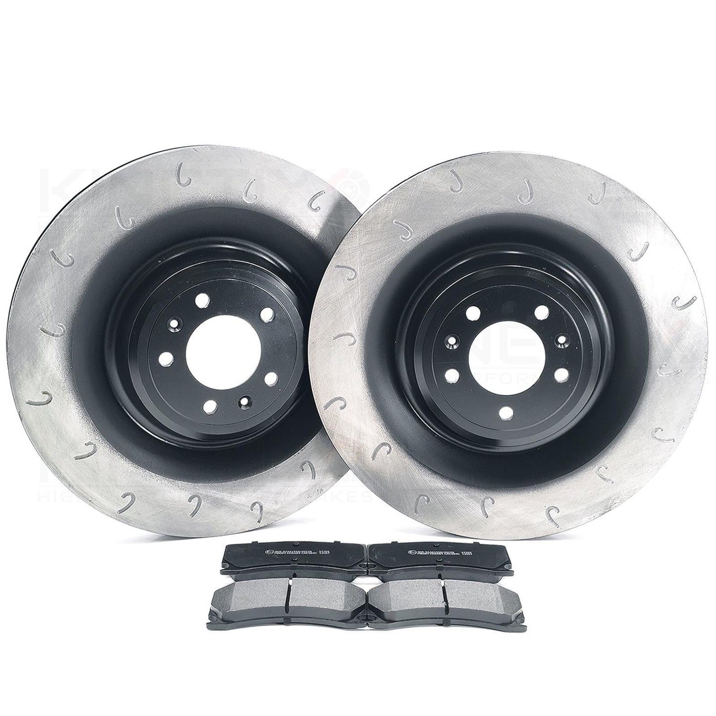 FITS PEUGEOT 308 GTI 1.6 GTi 250/270 J GROOVED FRONT BRAKE DISCS PADS 380mm