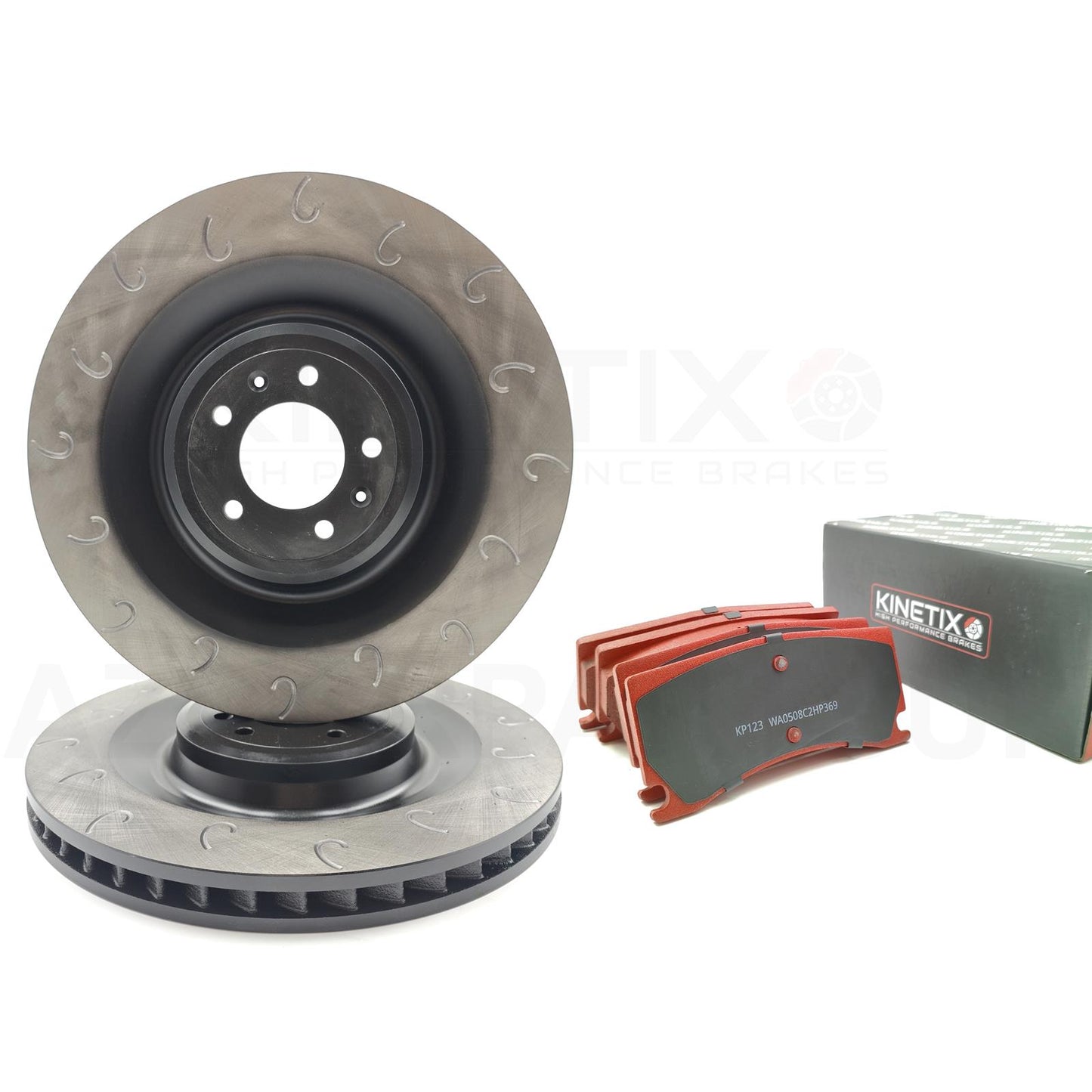 FOR PEUGEOT 308 GTI 1.6 GTi 250/270 J GROOVED FRONT BRAKE DISCS CERAMIC RACING PADS 380mm X 32mm