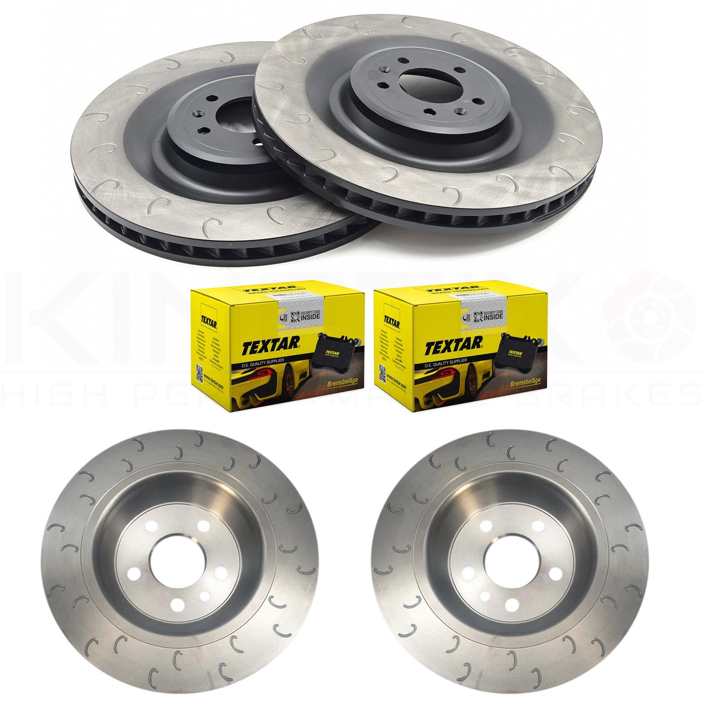 FITS PEUGEOT 308 GTI 1.6 GTi 250/270 J GROOVED FRONT REAR BRAKE DISCS PADS