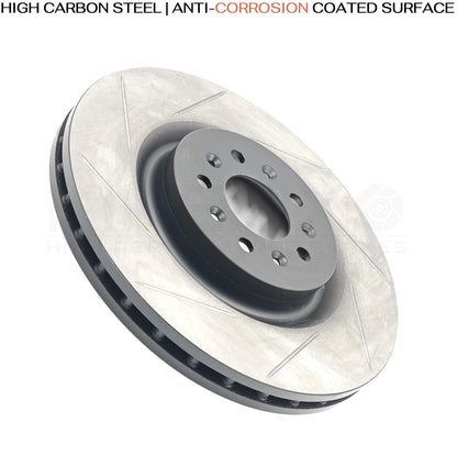 FOR ASTON MARTIN VANTAGE VOLANTE DB9 FRONT GROOVED BRAKE DISCS SET 355mm x2