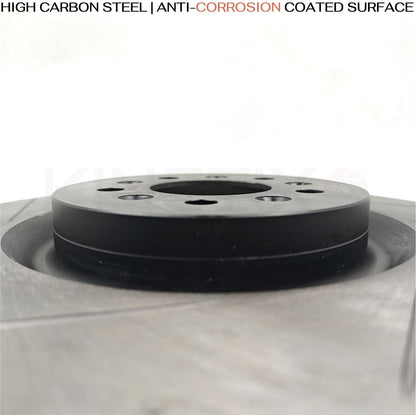 FOR ASTON MARTIN VANTAGE VOLANTE DB9 FRONT GROOVED BRAKE DISCS SET 355mm x2