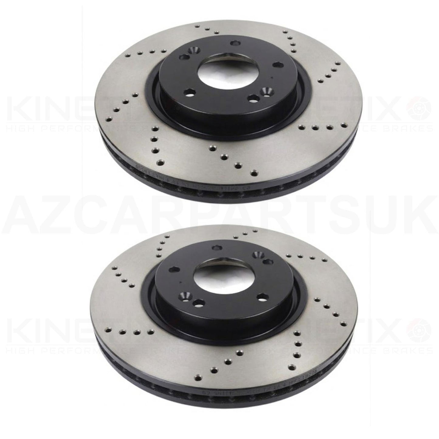 FOR KIA EV9 EV 9 GT-LINE GT-LINE S 2023- CROSS DRILLED PERFORMANCE FRONT BRAKE DISCS PAIR 340mm X 30mm