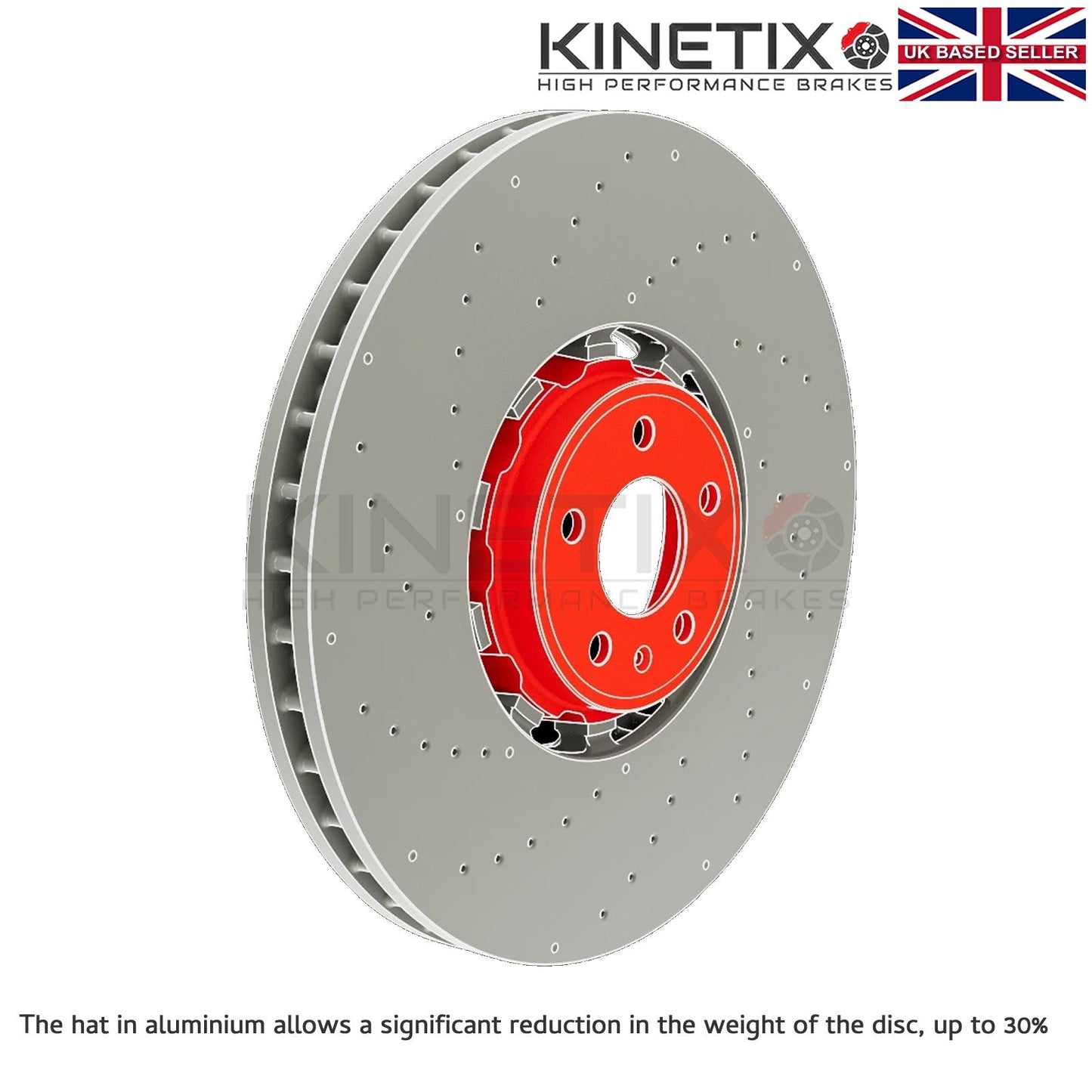 FOR AUDI TTRS TT RS FV 2016- DRILLED FRONT BRAKE DISCS 370mm X 34mm 8S0615301L / 8S0615301E / 8S0615301C