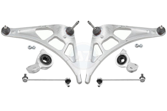 FOR BMW M3 E46 FRONT SUSPENSION WISHBONE CONTROL ARMS BUSHES DROP LINKS LH/RH