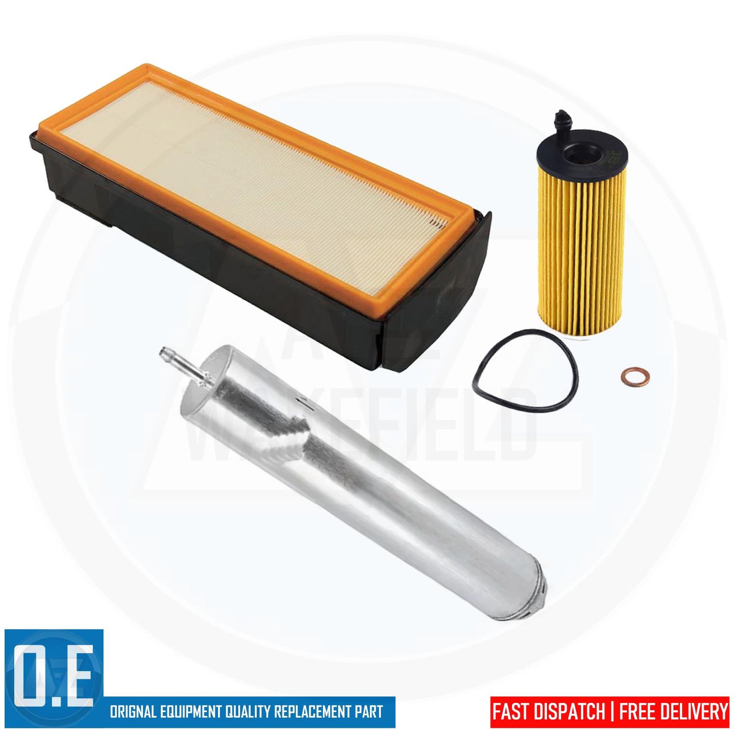 FOR BMW 330d 335d 430d 435d 530d 535d OIL AIR DIESEL FUEL FILTER SERVICE KIT