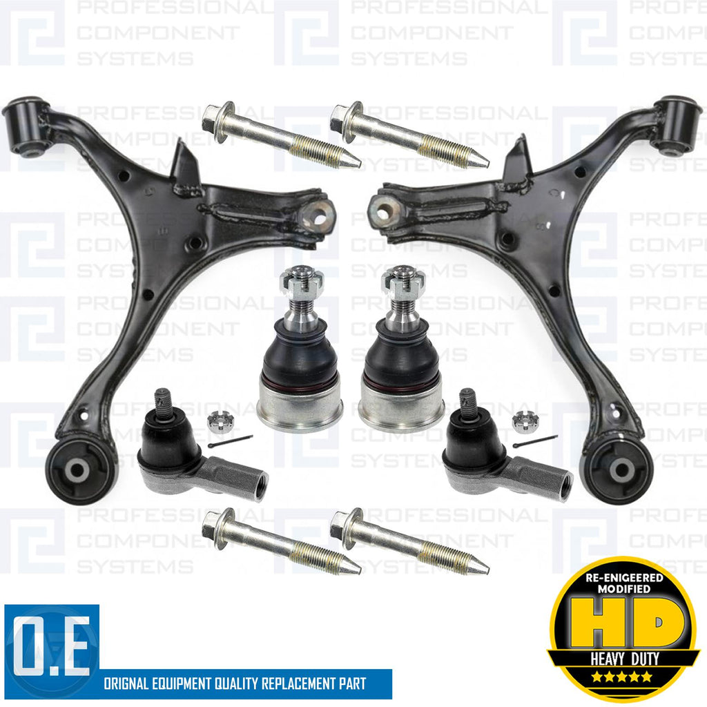 FOR HONDA CIVIC TYPE R EP3 FRONT SUSPENSION WISHBONE CONTROL ARMS TRACK ROD ENDS