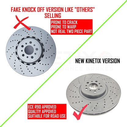 FOR BMW X3M F97 X4M F98 X5M F95 X6M F96 FRONT BRAKE DISCS PAIR 395mm X 36mm