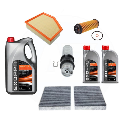 FOR BMW X3 X4 X5 X6 X7 30d 40d AIR OIL CABIN FUEL FILTER SERVICE KIT 7L OIL