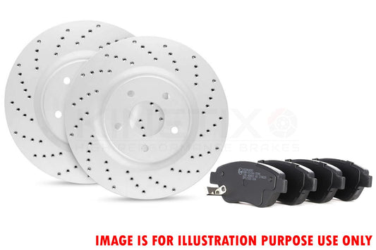 FOR VAUXHALL ADAM CORSA D LIMITED EDITION FRONT DRILLED BRAKE DISCS PADS 257mm