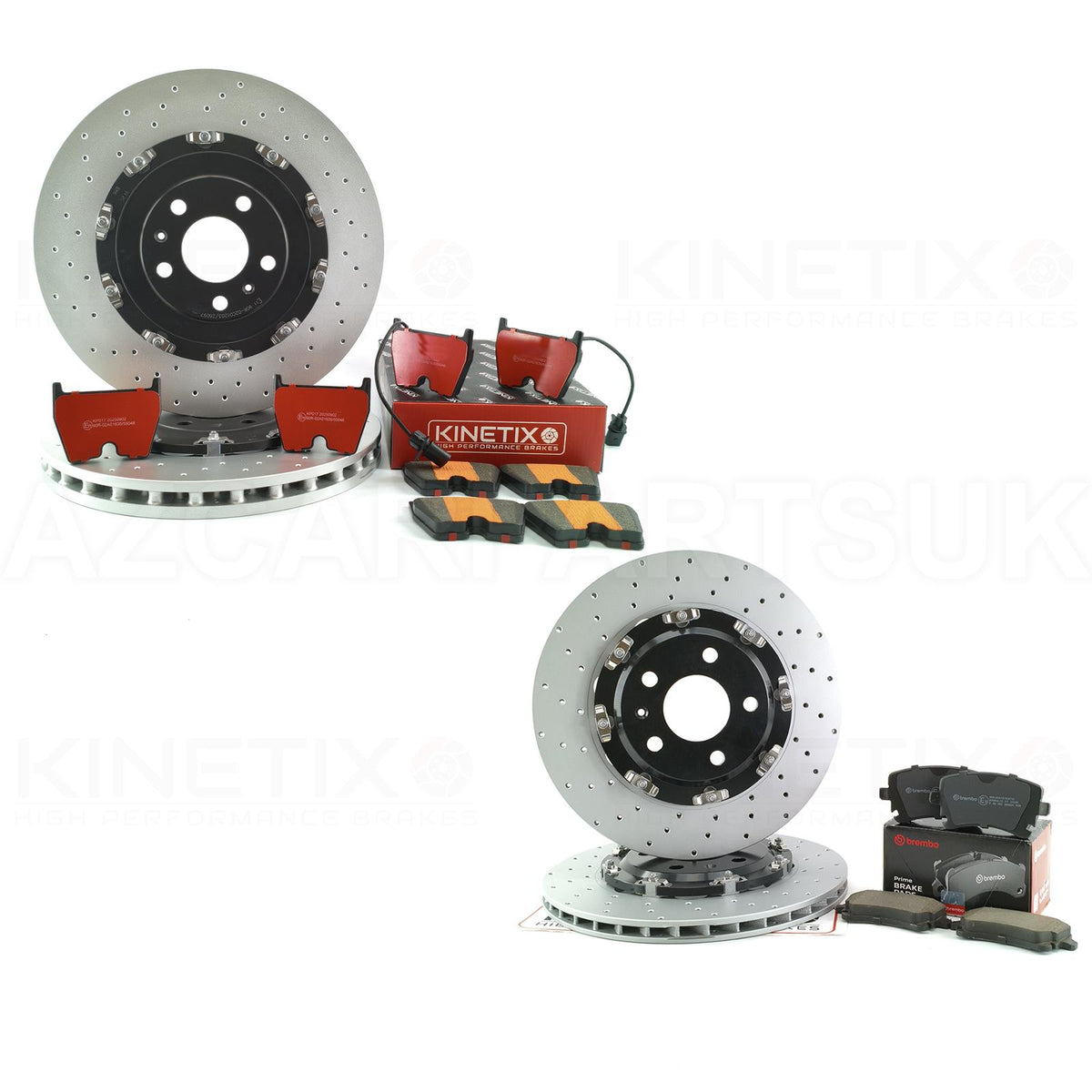 FITS AUDI RS4 B7 FRONT REAR TWO-PIECE FLOATING BRAKE DISCS PADS 365mm 324mm