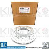 FITS PORSCHE CAYMAN R 3.4 KINETIX FRONT CROSS DRILLED BRAKE DISCS PAIR 318mm