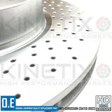 FITS PORSCHE CAYMAN R 3.4 KINETIX FRONT CROSS DRILLED BRAKE DISCS PAIR 318mm