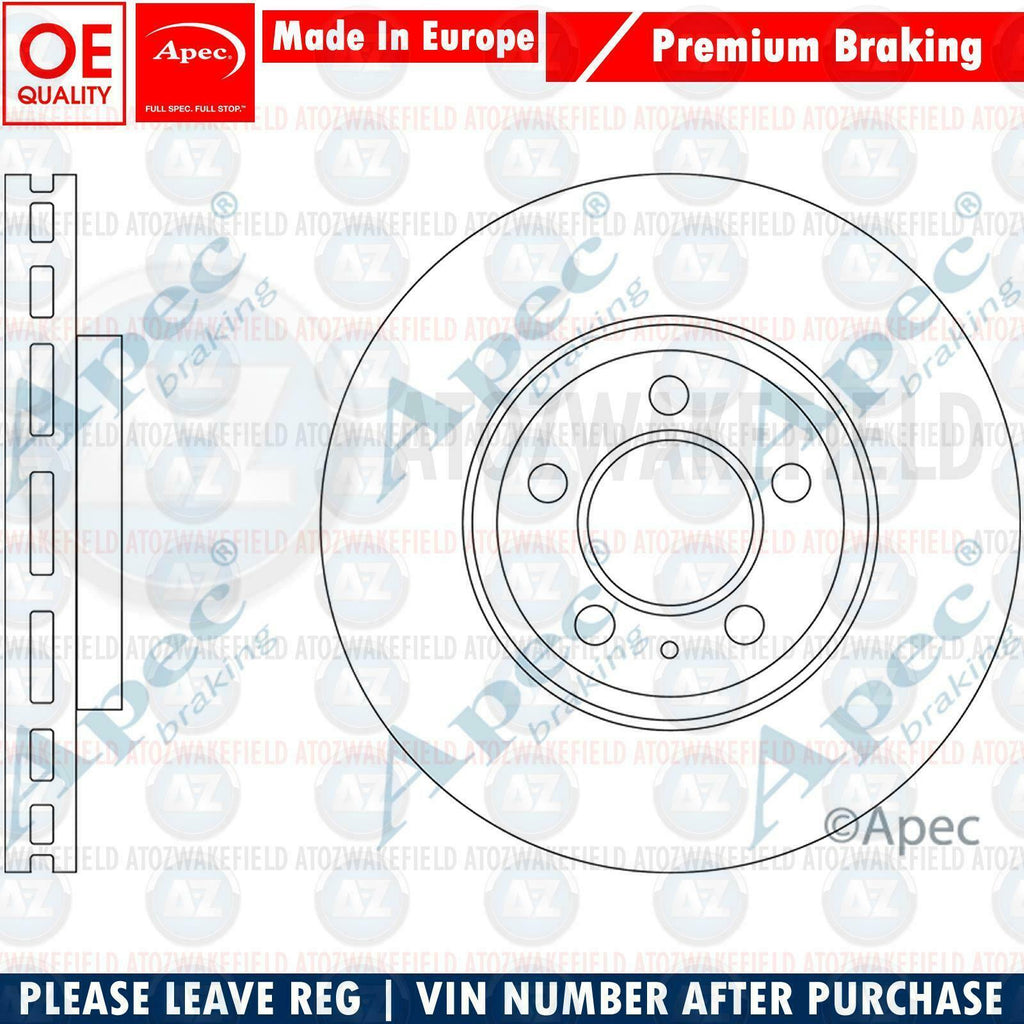 FOR AUDI A1 SEAT ARONA IBIZA VW POLO T-CROSS FRONT APEC HIGH CARBON BRAKE DISCS