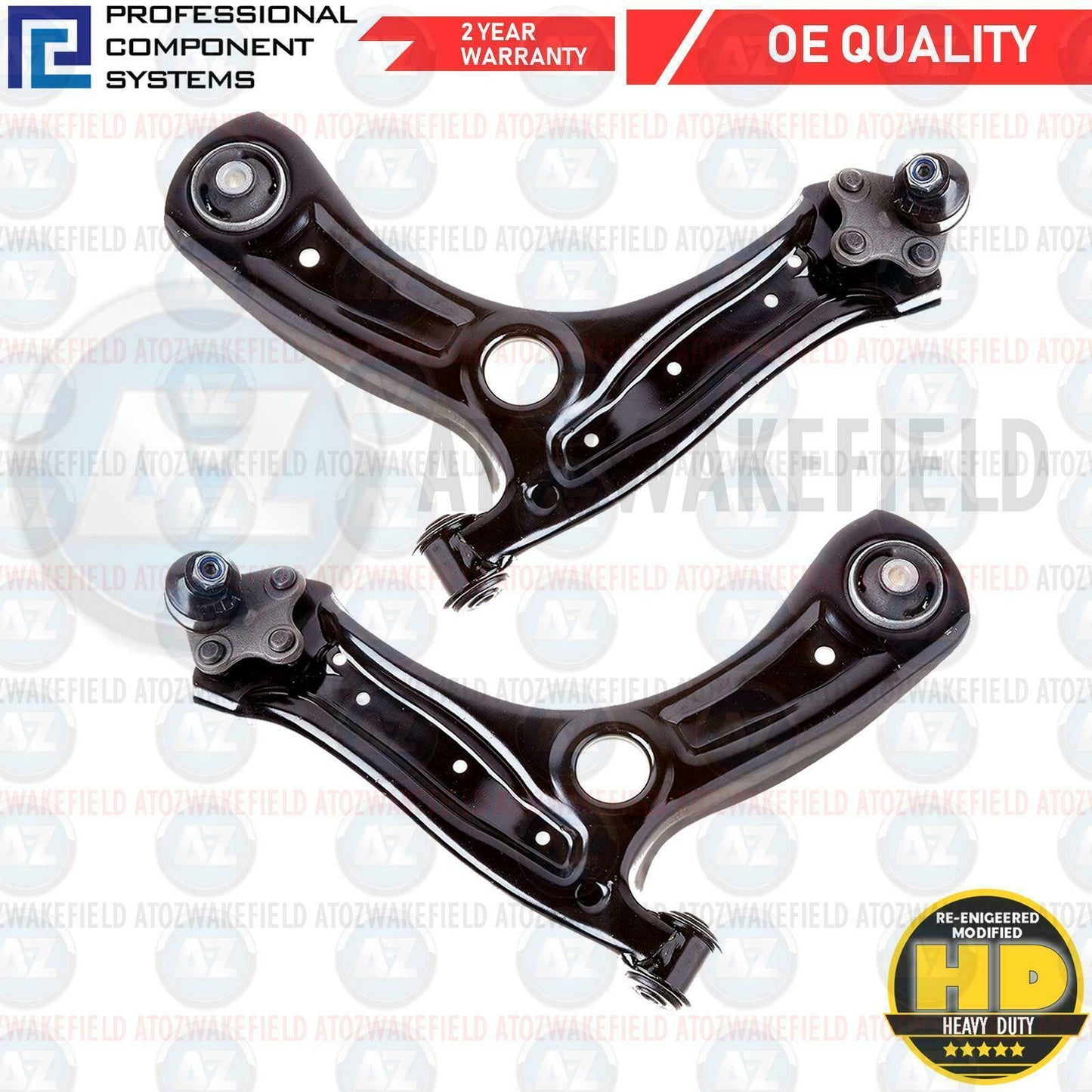 FOR AUDI A1 VW POLO FRONT LEFT RIGHT SUSPENSION WISHBONE CONTROL ARMS PAIR LH RH