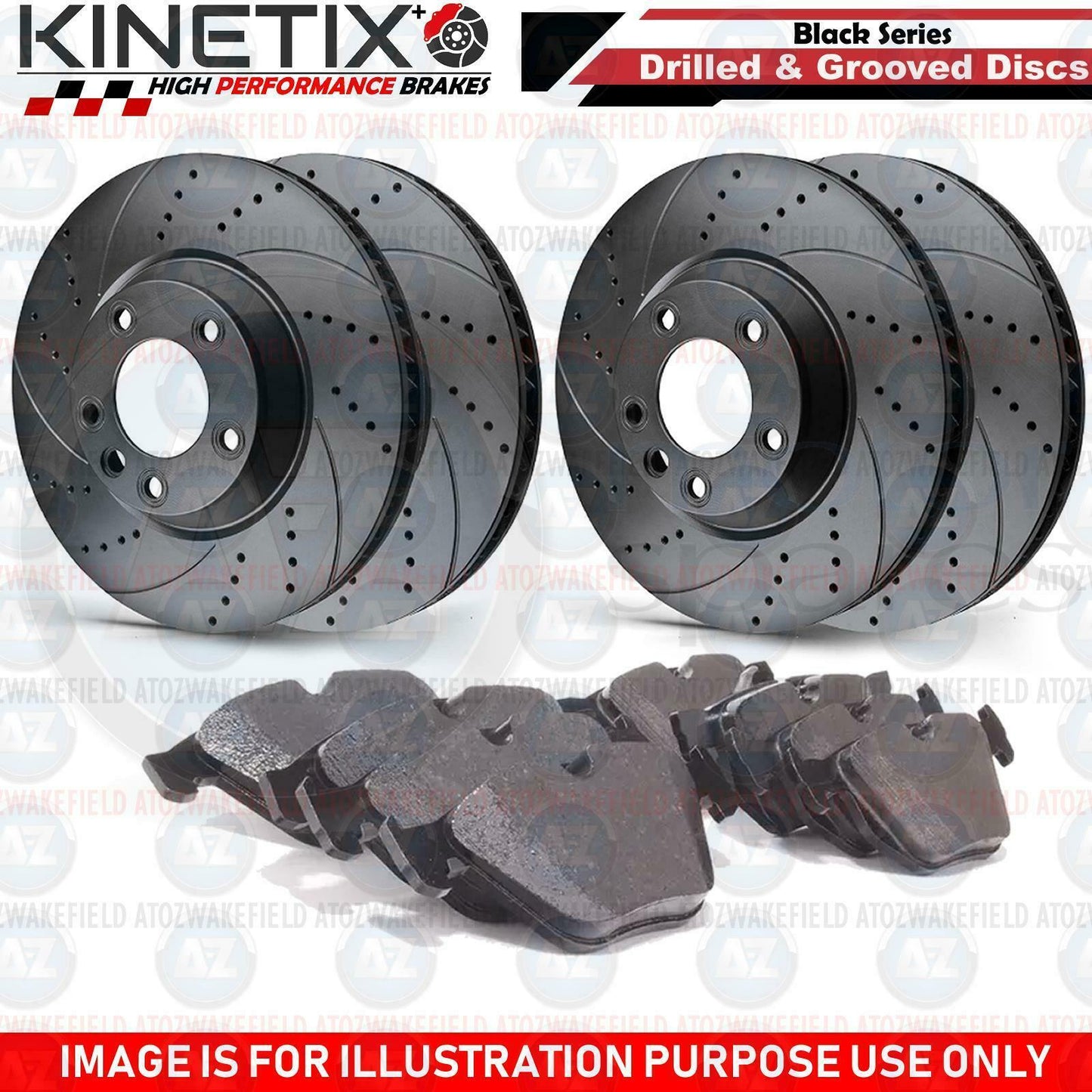 FOR AUDI A3 FRONT REAR DRILLED GROOVED PERFORMANCE BRAKE DISCS PADS 312mm/272mm