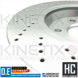 FOR AUDI A4 2.0 TDI S LINE FRONT REAR DRILLED BRAKE DISCS BREMBO PADS & SENSORS