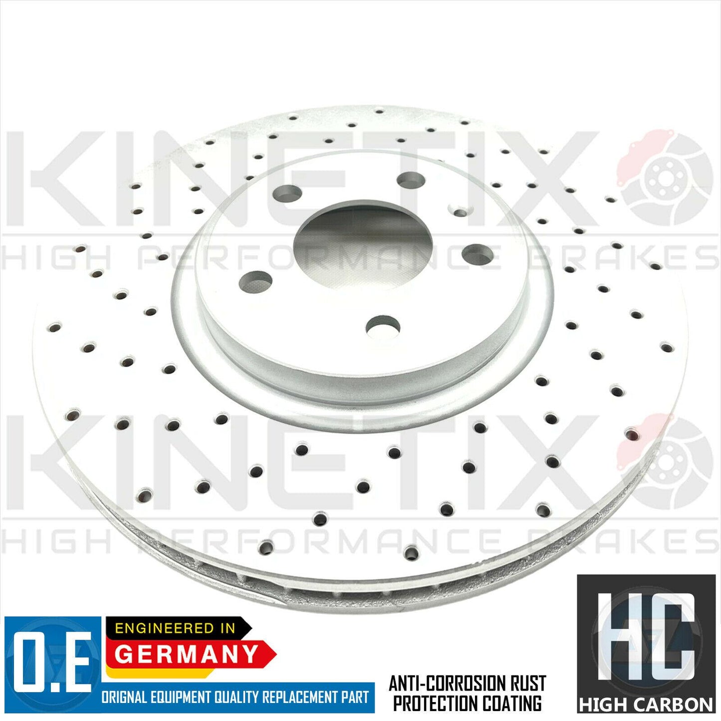 FOR AUDI A6 C8 40 TFSI CROSS DRILLED FRONT REAR BRAKE DISCS PADS 320mm 300mm