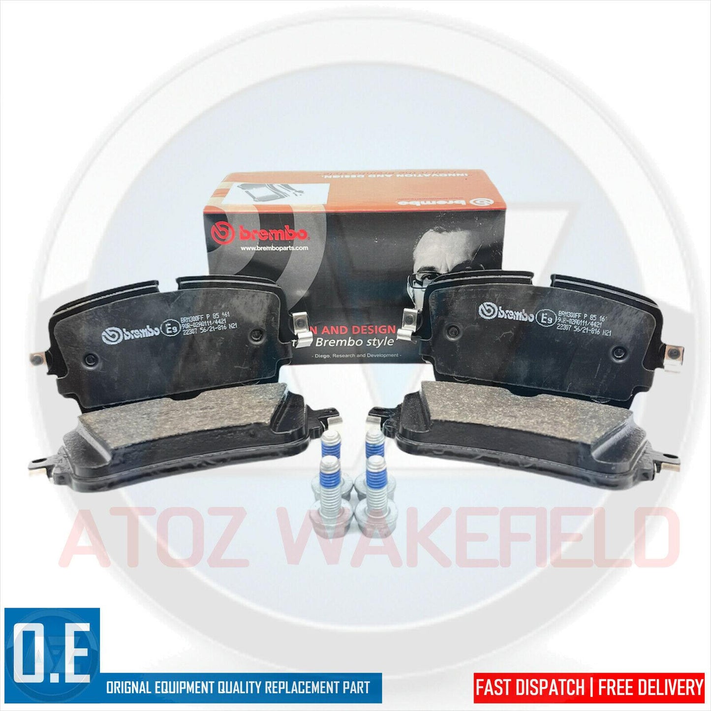 FOR AUDI A4 A5 A6 A7 A8 Q5 Q7 Q8 S4 S5 SQ5 BREMBO FRONT REAR BRAKE PADS SET