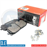 FOR AUDI A6 A7 A8 40 TDI FRONT DRILLED BRAKE DISCS BREMBO PADS SENSORS 350mm