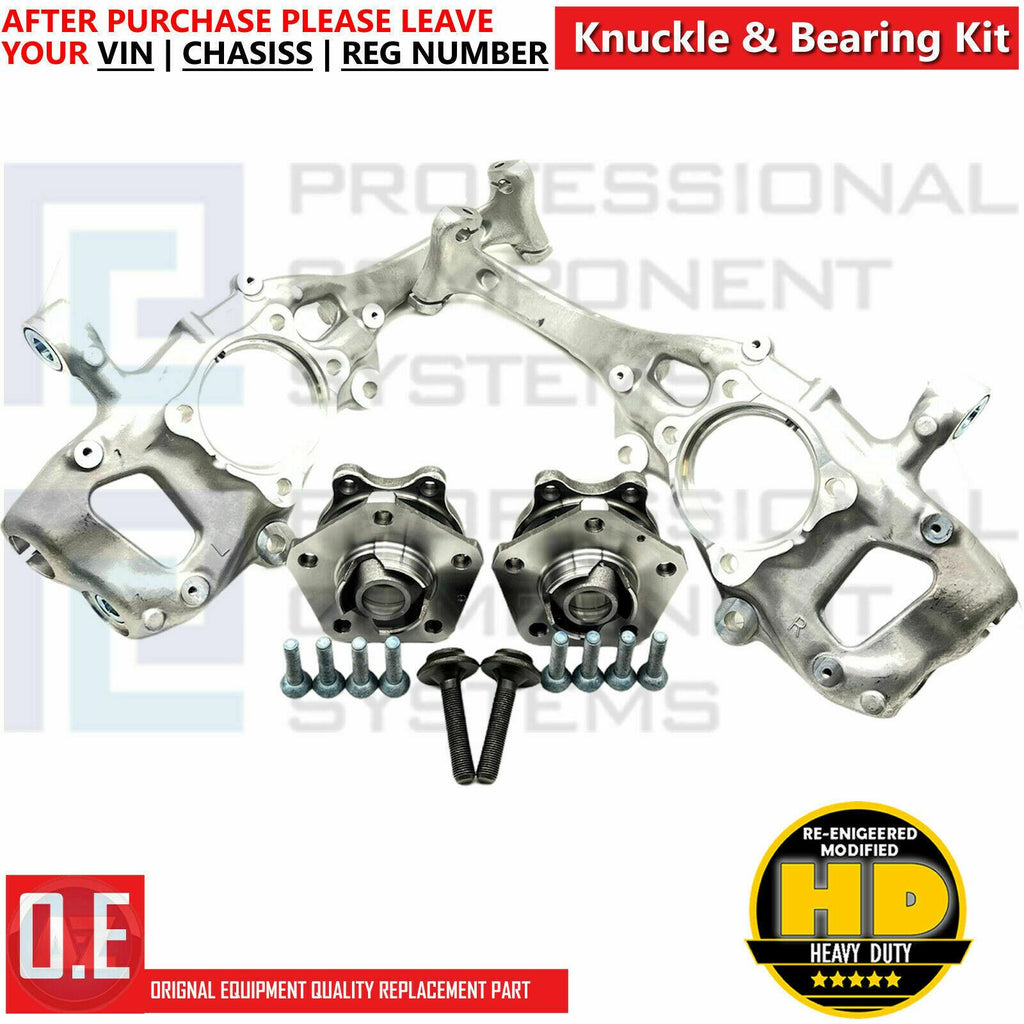 FOR AUDI A4 A5 S4 S5 RS4 RS5 FRONT AXLE LEFT RIGHT STUB KNUCKLE ASSEMBLY BEARING