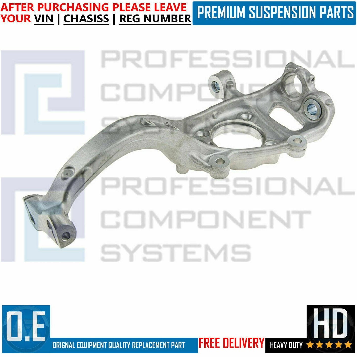 FOR AUDI A4 A5 S4 S5 RS4 RS5 FRONT LEFT STUB KNUCKLE HUB ASSEMBLY BEARING KIT