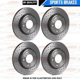 FOR AUDI A4 B8 A5 BREMBO FRONT REAR CROSS DRILLED BRAKE DISCS PADS 314mm 300mm