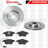 FOR AUDI A4 B8 A5 FRONT REAR GENUINE OEM BREMBO BRAKE DISCS PADS SET 300mm 314mm
