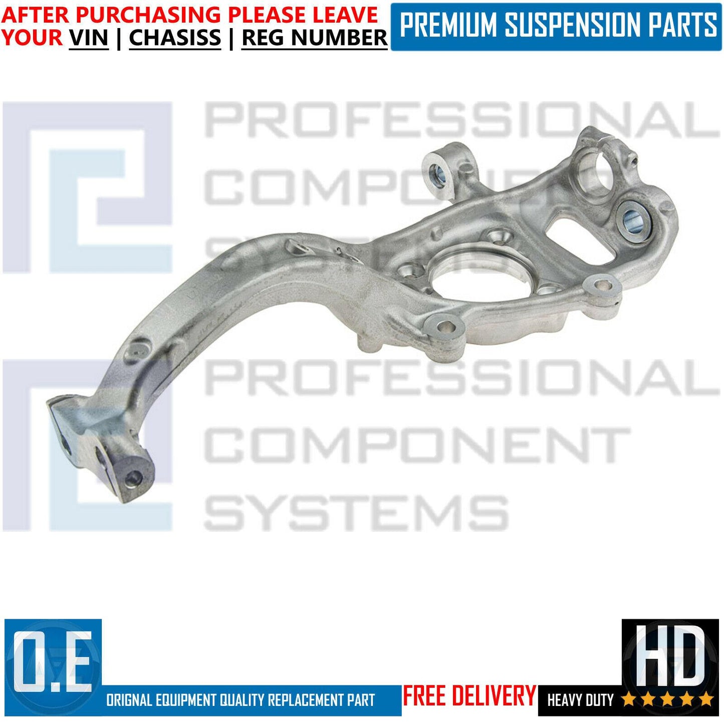 FOR AUDI A4 ALLROAD A5 CONVERTIBLE SPORTBACK FRONT AXLE LEFT STEERING KNUCKLE