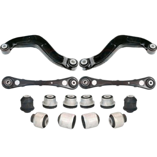 FOR AUDI A4 S4 RS4 B6 B7 EXEO REAR SUSPENSION TRAILING WISHBONES ARMS BUSHES KIT
