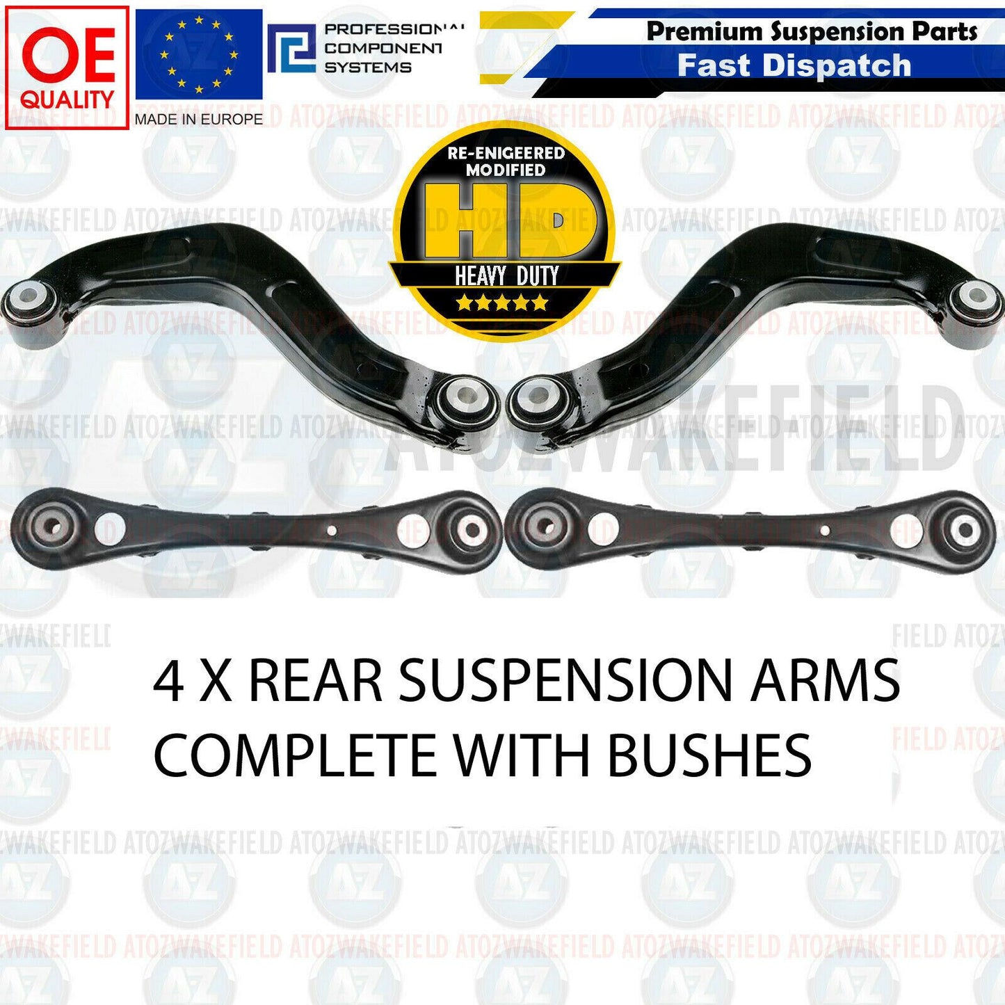 FOR AUDI A4 S4 RS4 B6 B7 EXEO REAR SUSPENSION WISHBONES TRACK CONTROL ARMS KIT