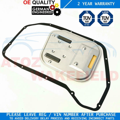 FOR AUDI A4 B8 AUTOMATIC TRANSMISSION GEARBOX SUMP PAN FILTER SEAL 8L OIL 8HP55