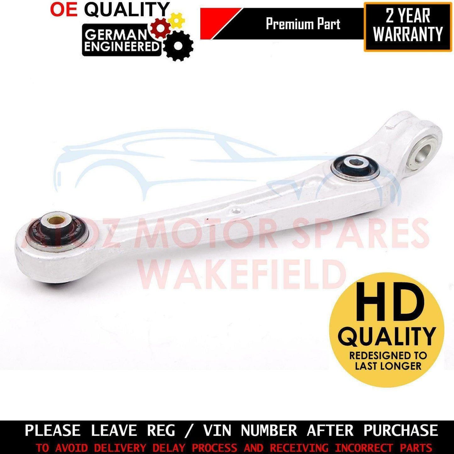 FOR AUDI A5 FRONT LOWER FRONT LEFT SUSPENSION WISHBONE TRACK CONTROL ARM