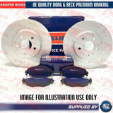 FOR AUDI A6 04-11 FRONT COATED BORG & BECK BRAKE DISCS & PADS SET 314mm
