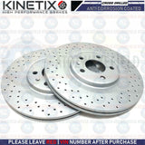FOR AUDI SQ5 FRONT REAR CROSS DRILLED BRAKE DISCS APEC PADS 380mm 330mm FR RR