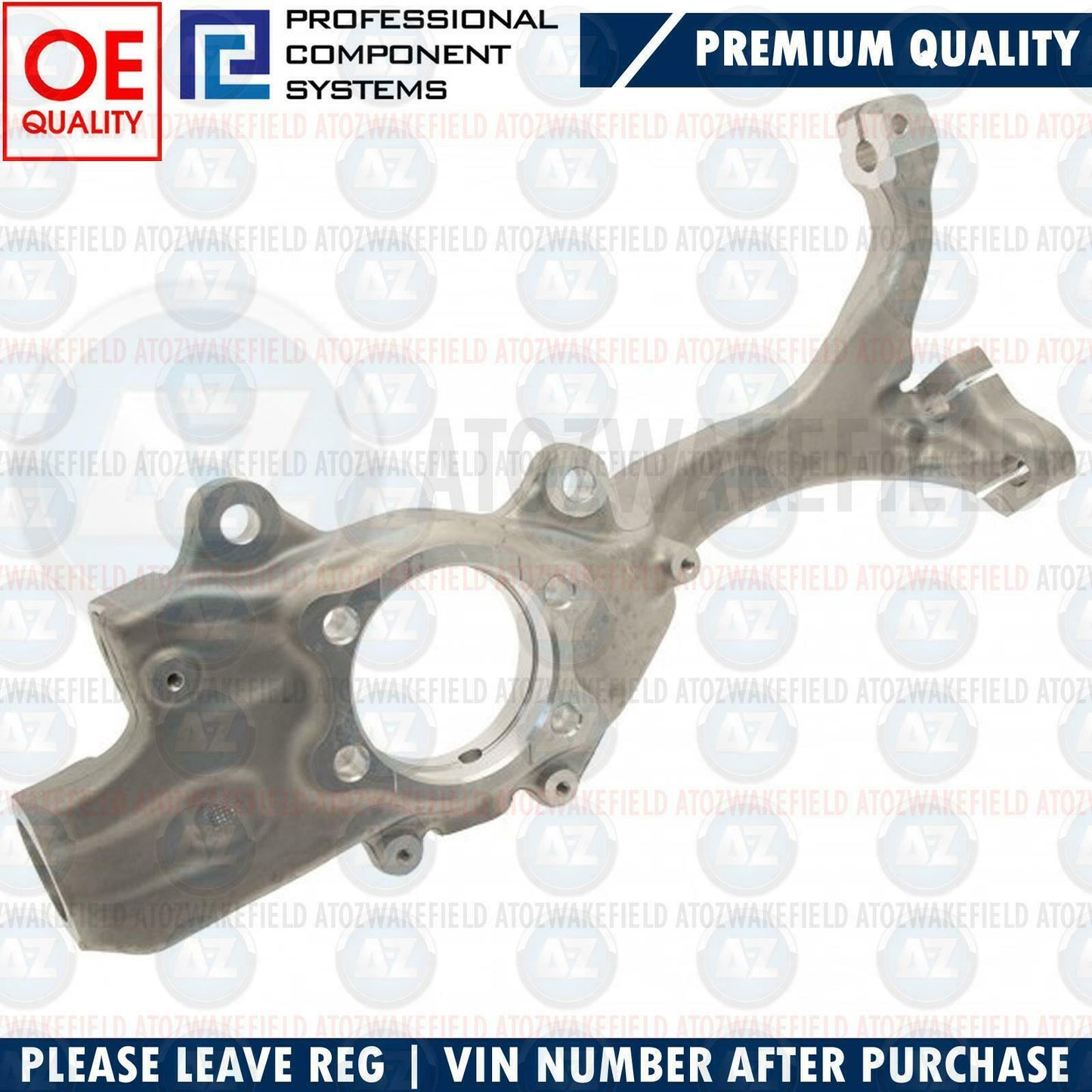 FOR AUDI A6 ALLROAD C6 AVANT FRONT AXLE LEFT STEERING KNUCKLE 92MM HUB BRAND NEW
