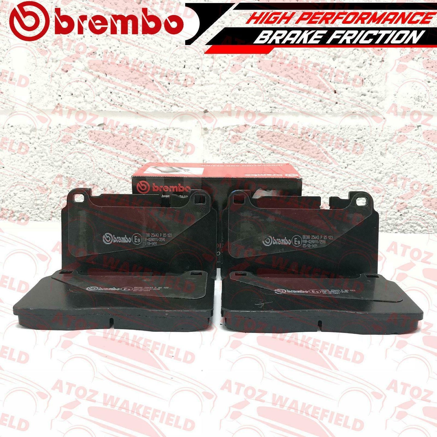 FOR AUD A6 (C7) A7 (4G) Q5 (8RB) PORSCHE MACAN (95B) FRONT BREMBO BRAKE PADS