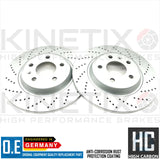 FOR AUDI A4 1.4 TFSI B9 DRILLED FRONT REAR BRAKE DISCS 314mm 300mm COATED
