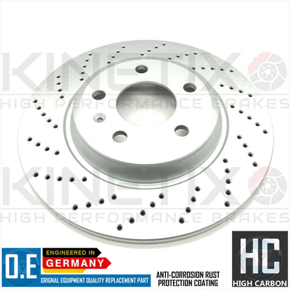 FOR AUDI A6 C8 40 TFSI CROSS DRILLED FRONT REAR BRAKE DISCS PADS 320mm 300mm