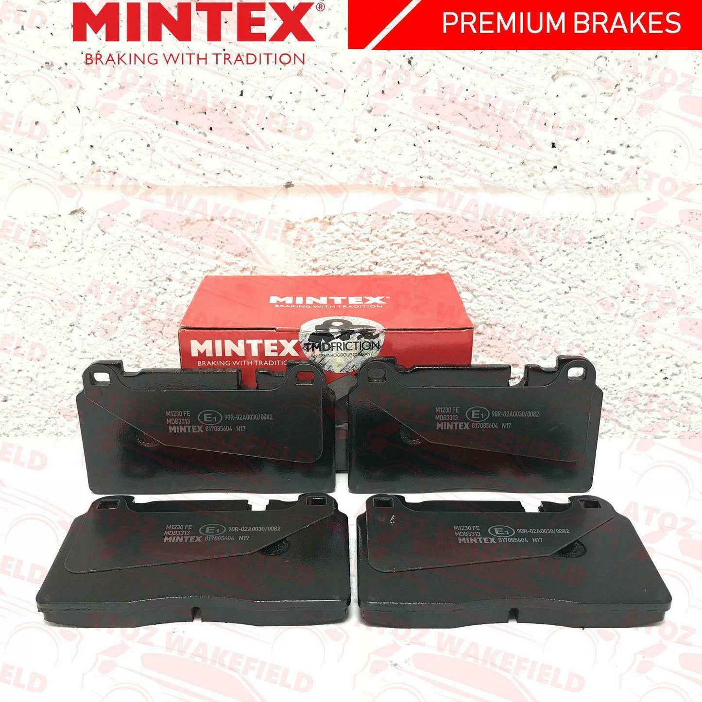 FOR AUDI A7 4GA 4GF FRONT PREMIUM MDB3133 MINTEX BRAKE PADS WEAR WIRE INDICATOR
