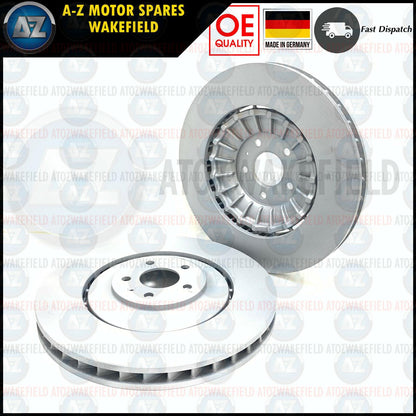 FOR AUDI A8 09-18 FRONT PREMIUM HIGH CARBON COATED BRAKE DISCS PAIR 400mm