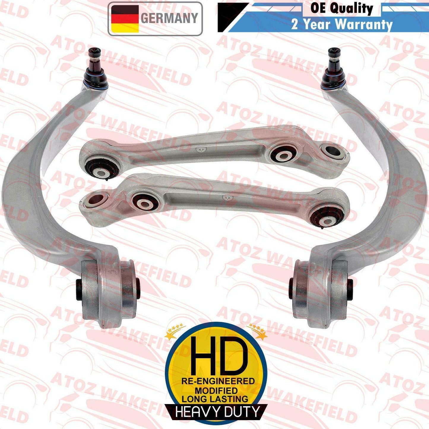 FOR AUDI A8 S8 FRONT LOWER FRONT REAR SUSPENSION WISHBONE TRACK CONTROL ARMS