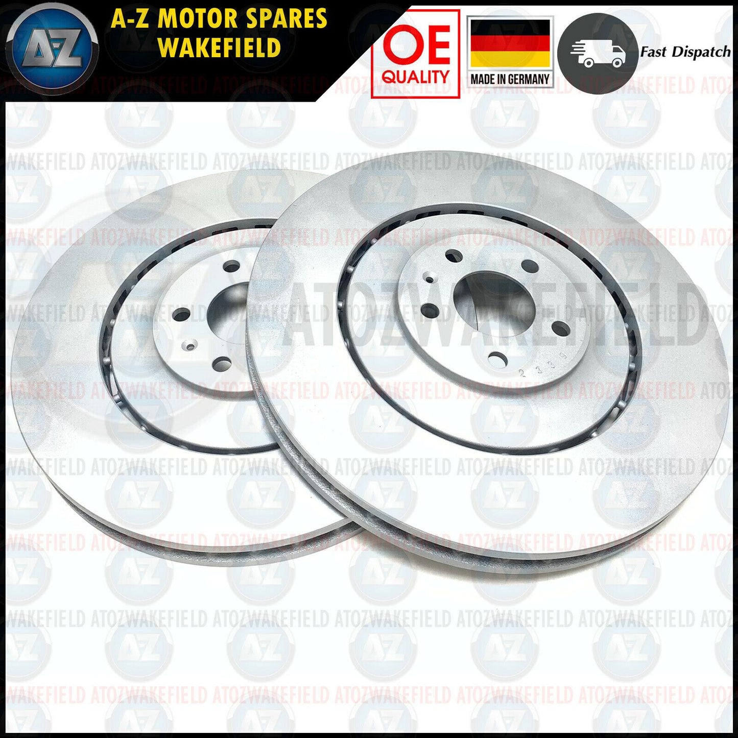 FOR AUDI A8 S8 SQ5 FRONT OE QUALITY COATED BRAKE DISCS PAIR 380mm 4H0615301AN