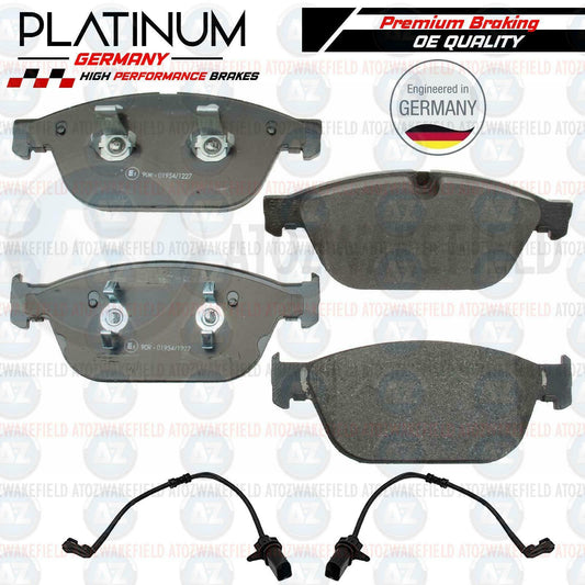 FOR AUDI A8 S8 W12 FRONT PLATINUM PD BRAKE PADS WIRE SENSORS PREMIUM QUALITY